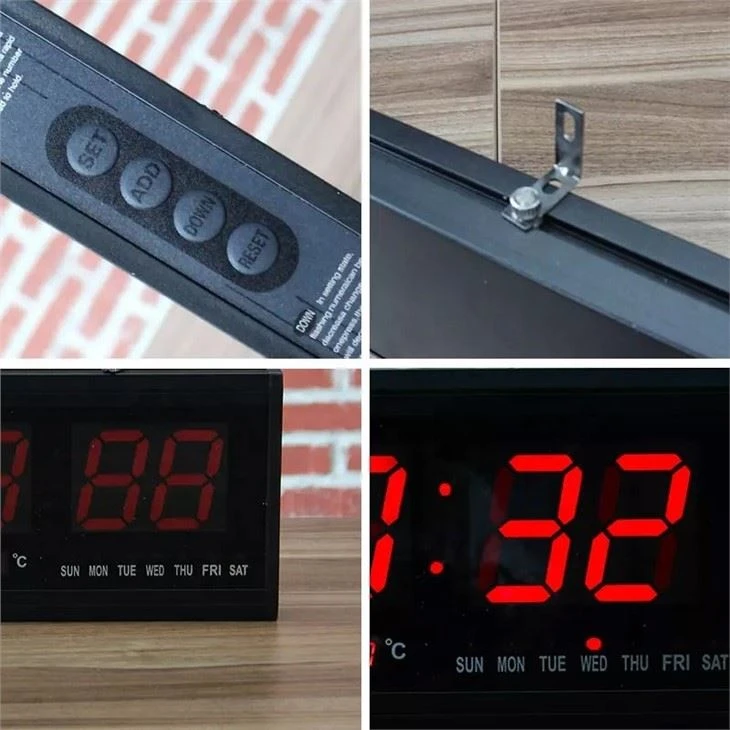 indoor digital calendar wall clock